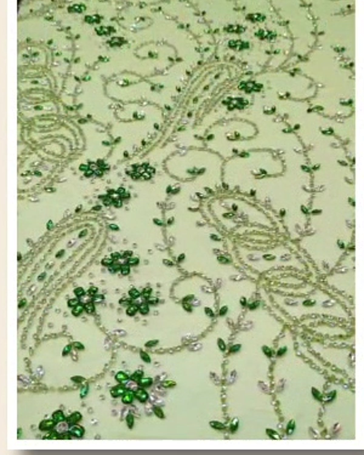 Distinctive statement fabric close-up